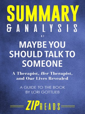 cover image of Summary & Analysis of Maybe You Should Talk to Someone